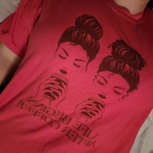 Custom coffee girl shirt